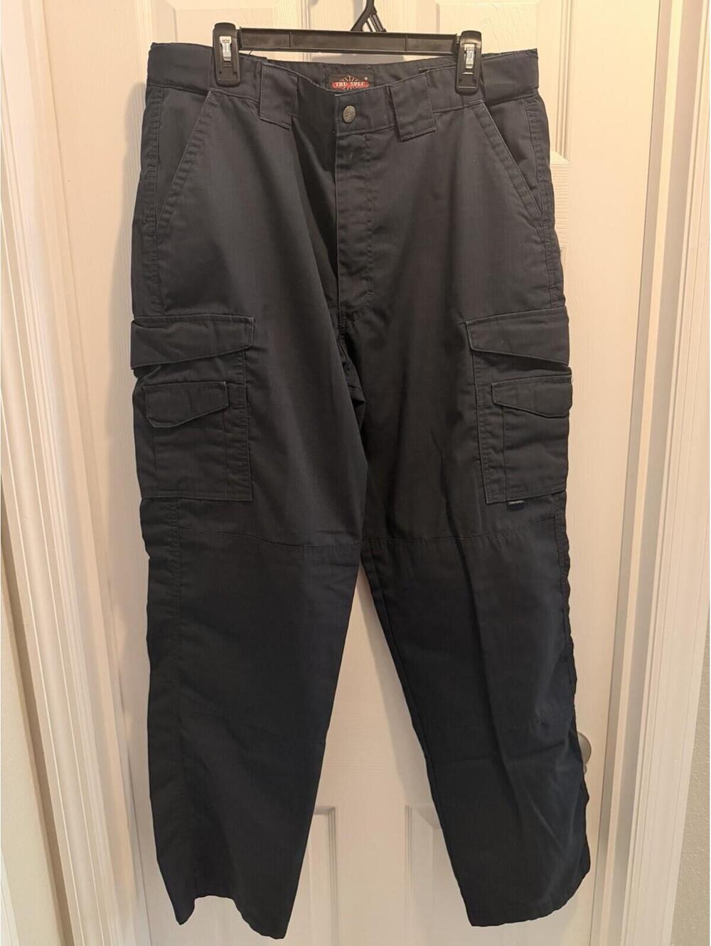 Tru-Spec Cargo Pants Mens 36x32 Navy Tactical Ripstop Utility Pockets Workwear